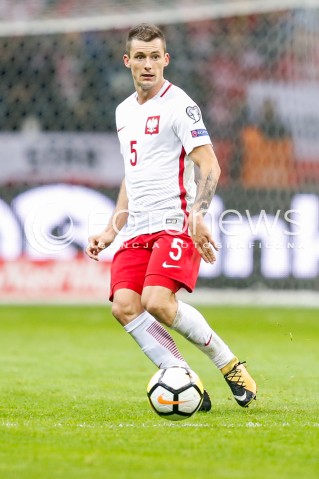  04.09.2017 WARSZAWA STADION NARODOWY <br />PILKA NOZNA REPREZENTACJA KWALIFIKACJE DO MISTRZOSTW SWIATA ROSJA 2018<br />Football European Qualifiers Fifa World Cup Russia 2018<br />MECZ POLSKA - KAZACHSTAN ( Poland - Kazakhstan )<br />N/Z KRZYSZTOF MACZYNSKI SYLWETKA <br /> 
