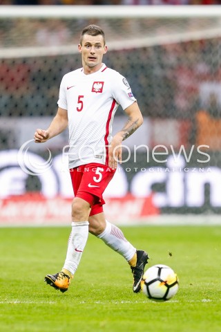  04.09.2017 WARSZAWA STADION NARODOWY <br />PILKA NOZNA REPREZENTACJA KWALIFIKACJE DO MISTRZOSTW SWIATA ROSJA 2018<br />Football European Qualifiers Fifa World Cup Russia 2018<br />MECZ POLSKA - KAZACHSTAN ( Poland - Kazakhstan )<br />N/Z KRZYSZTOF MACZYNSKI SYLWETKA <br /> 