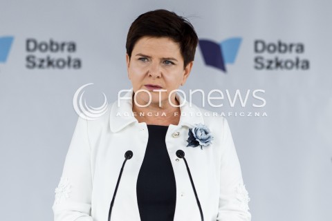  04.09.2017 DOBRZECHOW (WOJ. PODKARPACKIE)<br />OGOLNOPOLSKA INAUGURACJA ROKU SZKOLNEGO 2017/2018 Z UDZIALEM PREMIER BEATY SZYDLO W CENTRUM KSZTALCENIA PRAKTYCZNEGO W DOBRZECHOWIE<br />N/Z PREMIER BEATA SZYDLO<br /> 
