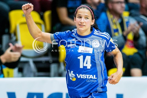  06.09.2017 GDYNIA<br />PGNIG SUPERLIGA KOBIET W PILCE RECZNEJ<br />SEZON 2017/2018<br />MECZ VISTAL GDYNIA - KRAM START ELBLAG<br />N/Z MAGDALENA STANULEWICZ RADOSC EMOCJE SYLWETKA<br /> 