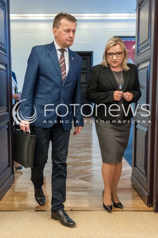  07.09.2017 WARSZAWA<br />POSIEDZENIE RADY MINISTROW<br />N/Z MARIUSZ BLASZCZAK BEATA KEMPA<br /> 