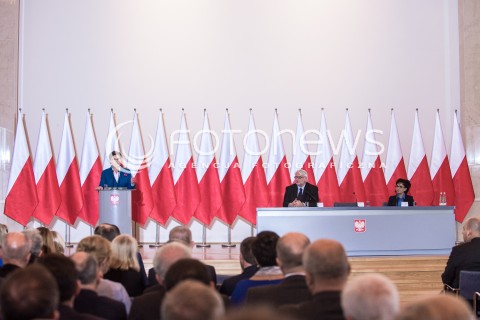  07.09.2017 WARSZAWA<br />SPOTKANIE PREMIER Z AMBASADORAMI <br />N/Z PREMIER BEATA SZYDLO WITOLD WASZCZYKOWSKI ELZBIETA WITEK<br /> 