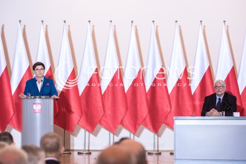  07.09.2017 WARSZAWA<br />SPOTKANIE PREMIER Z AMBASADORAMI <br />N/Z PREMIER BEATA SZYDLO WITOLD WASZCZYKOWSKI<br /> 