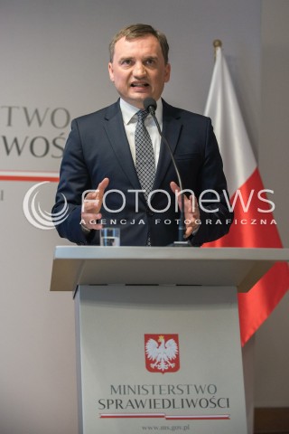 07.09.2017 WARSZAWA<br />KONFERENCJA PRASOWA MINISTRA SPRAWIEDLIWOSCI<br />N/Z MINISTER SPRAWIEDLIWOSCI ZBIGNIEW ZIOBRO<br /> 