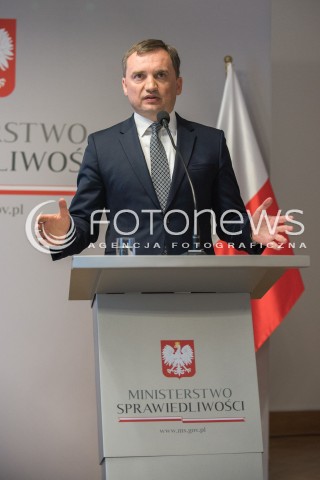  07.09.2017 WARSZAWA<br />KONFERENCJA PRASOWA MINISTRA SPRAWIEDLIWOSCI<br />N/Z MINISTER SPRAWIEDLIWOSCI ZBIGNIEW ZIOBRO<br /> 