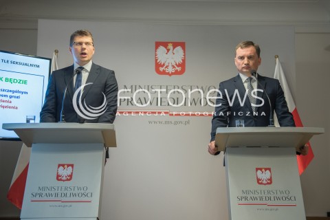  07.09.2017 WARSZAWA<br />KONFERENCJA PRASOWA MINISTRA SPRAWIEDLIWOSCI<br />N/Z MINISTER SPRAWIEDLIWOSCI ZBIGNIEW ZIOBRO MARCIN WARCHOL<br /> 