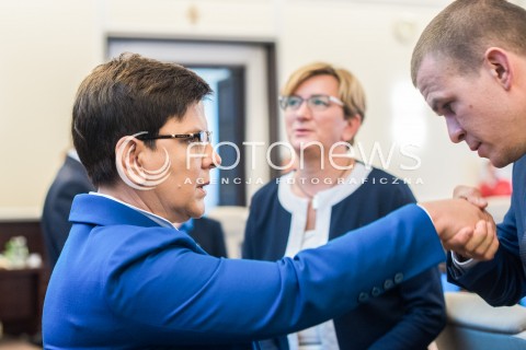  07.09.2017 WARSZAWA<br />POSIEDZENIE RADY MINISTROW<br />N/Z PREMIER BEATA SZYDLO WITOLD BANKA<br /> 
