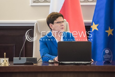  07.09.2017 WARSZAWA<br />POSIEDZENIE RADY MINISTROW<br />N/Z PREMIER BEATA SZYDLO<br /> 