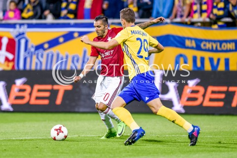  08.09.2017 GDYNIA <br />PILKA NOZNA - EKSTRAKLASA SEZON 2017/2018<br />MECZ ARKA GDYNIA - WISLA KRAKOW<br />N/Z CARLOS LOPEZ MICHAL MARCJANIK<br /> 