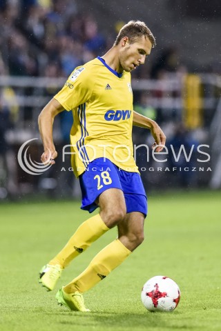  08.09.2017 GDYNIA <br />PILKA NOZNA - EKSTRAKLASA SEZON 2017/2018<br />MECZ ARKA GDYNIA - WISLA KRAKOW<br />N/Z FREDERIK HELSTRUP<br /> 