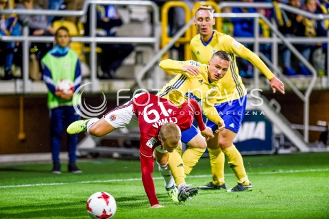  08.09.2017 GDYNIA <br />PILKA NOZNA - EKSTRAKLASA SEZON 2017/2018<br />MECZ ARKA GDYNIA - WISLA KRAKOW<br />N/Z TOMASZ CYWKA ADAM MARCINIAK MICHAL NALEPA<br /> 