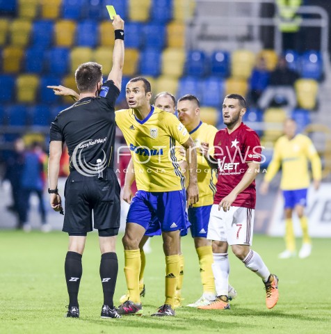  08.09.2017 GDYNIA <br />PILKA NOZNA - EKSTRAKLASA SEZON 2017/2018<br />MECZ ARKA GDYNIA - WISLA KRAKOW<br />N/Z BARTOSZ FRANKOWSKI MARCUS DA SILVA<br /> 