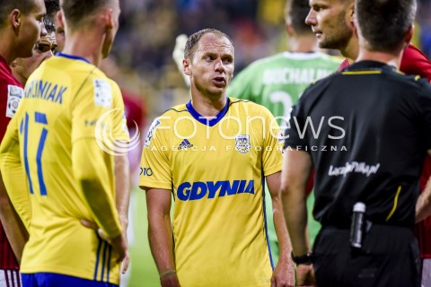  08.09.2017 GDYNIA <br />PILKA NOZNA - EKSTRAKLASA SEZON 2017/2018<br />MECZ ARKA GDYNIA - WISLA KRAKOW<br />N/Z RAFAL SIEMASZKO<br /> 