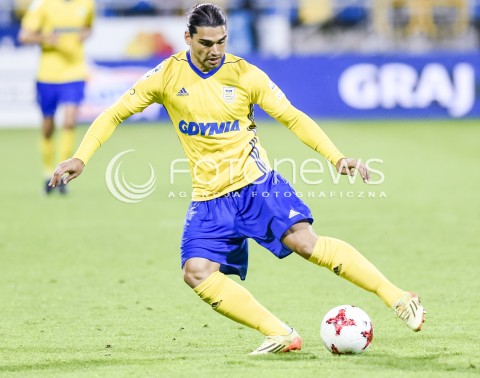  08.09.2017 GDYNIA <br />PILKA NOZNA - EKSTRAKLASA SEZON 2017/2018<br />MECZ ARKA GDYNIA - WISLA KRAKOW<br />N/Z RUBEN JURADO<br /> 