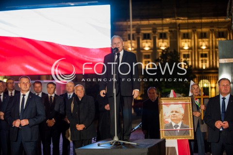  10.09.2017 WARSZAWA<br />MIESIECZNICA SMOLENSKA<br />N/Z JAROSLAW KACZYNSKI<br /> 