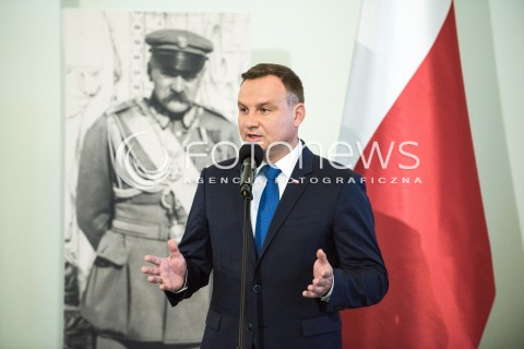  11.09.2017 WARSZAWA<br />INAUGURACYJNE POSIEDZENIE KOMITETU NARODOWYCH OBCHODOW SERNEJ ROCZNICY ODZYSKANIA NIEPODLEGLOSCI RP<br />N/Z PREZYDENT RP ANDRZEJ DUDA<br /> 