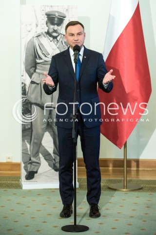  11.09.2017 WARSZAWA<br />INAUGURACYJNE POSIEDZENIE KOMITETU NARODOWYCH OBCHODOW SERNEJ ROCZNICY ODZYSKANIA NIEPODLEGLOSCI RP<br />N/Z PREZYDENT RP ANDRZEJ DUDA<br /> 