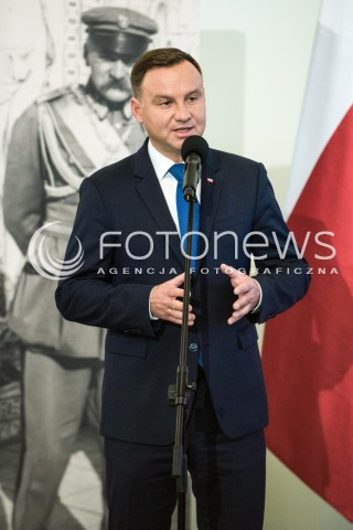  11.09.2017 WARSZAWA<br />INAUGURACYJNE POSIEDZENIE KOMITETU NARODOWYCH OBCHODOW SERNEJ ROCZNICY ODZYSKANIA NIEPODLEGLOSCI RP<br />N/Z PREZYDENT RP ANDRZEJ DUDA<br /> 