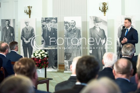  11.09.2017 WARSZAWA<br />INAUGURACYJNE POSIEDZENIE KOMITETU NARODOWYCH OBCHODOW SERNEJ ROCZNICY ODZYSKANIA NIEPODLEGLOSCI RP<br />N/Z PREZYDENT RP ANDRZEJ DUDA<br /> 