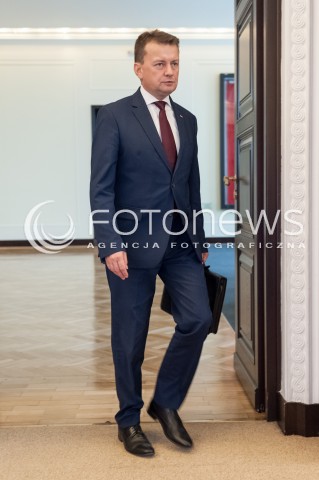  12.09.2017 WARSZAWA<br />POSIEDZENIE RADY MINISTROW<br />N/Z MARIUSZ BLASZCZAK<br /> 