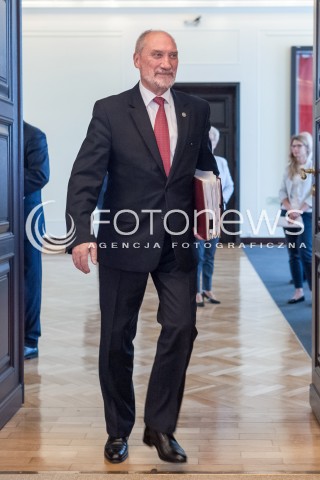  12.09.2017 WARSZAWA<br />POSIEDZENIE RADY MINISTROW<br />N/Z ANTONI MACIEREWICZ<br /> 