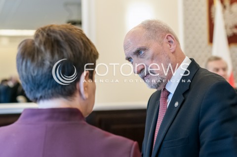  12.09.2017 WARSZAWA<br />POSIEDZENIE RADY MINISTROW<br />N/Z ANTONI MACIEREWICZ BEATA SZYDLO<br /> 