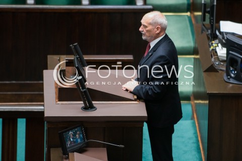  12.09.2017 WARSZAWA<br />POSIEDZENIE SEJMU RP <br />N/Z ANTONI MACIEREWICZ<br /> 