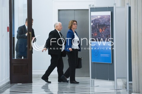  12.09.2017 WARSZAWA<br />POSIEDZENIE SEJMU RP <br />N/Z JAROSLAW KACZYNSKI BEATA MAZUREK<br /> 