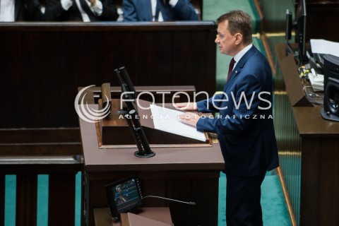  12.09.2017 WARSZAWA<br />POSIEDZENIE SEJMU RP <br />N/Z MARIUSZ BLASZCZAK<br /> 