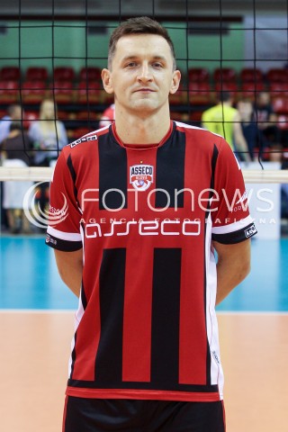  14.09.2017 KROSNO  <br />X MIEDZYNARODOWY TURNIEJ O PUCHAR PREZYDENTA MIASTA KROSNA<br />MECZ ASSECO RESOVIA - LOKOMOTIV CHARKOW <br />N/Z PAWEL RUSEK <br /> 