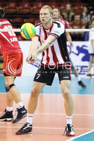  14.09.2017 KROSNO  <br />X MIEDZYNARODOWY TURNIEJ O PUCHAR PREZYDENTA MIASTA KROSNA<br />MECZ ASSECO RESOVIA - LOKOMOTIV CHARKOW <br />N/Z JAKUB JAROSZ SYLWETKA <br /> 