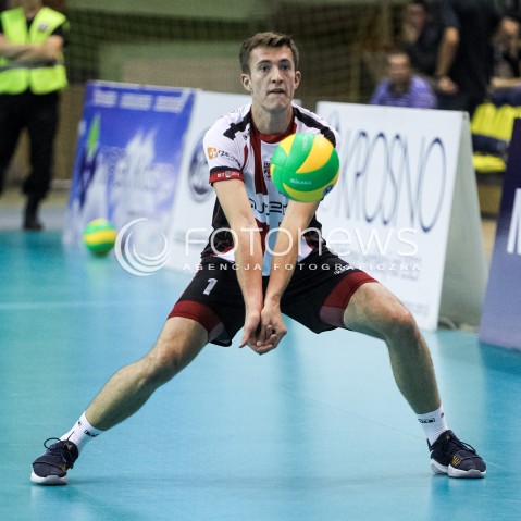  14.09.2017 KROSNO  <br />X MIEDZYNARODOWY TURNIEJ O PUCHAR PREZYDENTA MIASTA KROSNA<br />MECZ ASSECO RESOVIA - LOKOMOTIV CHARKOW <br />N/Z MICHAL KEDZIERSKI SYLWETKA <br /> 