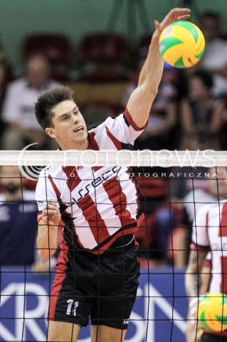  14.09.2017 KROSNO  <br />X MIEDZYNARODOWY TURNIEJ O PUCHAR PREZYDENTA MIASTA KROSNA<br />MECZ ASSECO RESOVIA - LOKOMOTIV CHARKOW <br />N/Z ALEKSANDER SLIWKA SYLWETKA ATAK <br /> 