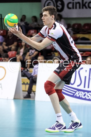  14.09.2017 KROSNO  <br />X MIEDZYNARODOWY TURNIEJ O PUCHAR PREZYDENTA MIASTA KROSNA<br />MECZ ASSECO RESOVIA - LOKOMOTIV CHARKOW <br />N/Z BARTLOMIEJ LEMANSKI SYLWETKA <br /> 