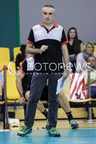  14.09.2017 KROSNO  <br />X MIEDZYNARODOWY TURNIEJ O PUCHAR PREZYDENTA MIASTA KROSNA<br />MECZ ASSECO RESOVIA - LOKOMOTIV CHARKOW <br />N/Z ROBERTO SERNIOTTI - I TRENER ( HEAD COACH ) SYLWETKA <br /> 