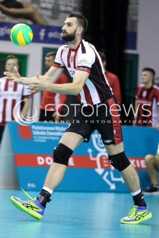  14.09.2017 KROSNO  <br />X MIEDZYNARODOWY TURNIEJ O PUCHAR PREZYDENTA MIASTA KROSNA<br />MECZ ASSECO RESOVIA - LOKOMOTIV CHARKOW <br />N/Z MARCIN MOZDZONEK SYLWETKA <br /> 