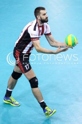  14.09.2017 KROSNO  <br />X MIEDZYNARODOWY TURNIEJ O PUCHAR PREZYDENTA MIASTA KROSNA<br />MECZ ASSECO RESOVIA - LOKOMOTIV CHARKOW <br />N/Z MARCIN MOZDZONEK SYLWETKA <br /> 