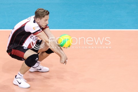  14.09.2017 KROSNO  <br />X MIEDZYNARODOWY TURNIEJ O PUCHAR PREZYDENTA MIASTA KROSNA<br />MECZ ASSECO RESOVIA - LOKOMOTIV CHARKOW <br />N/Z ELVISS KRASTINS SYLWETKA <br /> 