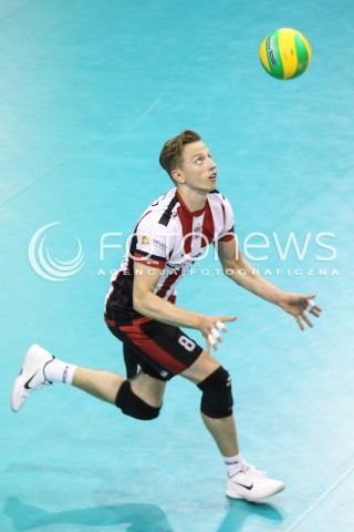  14.09.2017 KROSNO  <br />X MIEDZYNARODOWY TURNIEJ O PUCHAR PREZYDENTA MIASTA KROSNA<br />MECZ ASSECO RESOVIA - LOKOMOTIV CHARKOW <br />N/Z ELVISS KRASTINS SYLWETKA <br /> 