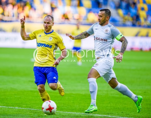  15.09.2017 GDYNIA <br />PILKA NOZNA - EKSTRAKLASA SEZON 2017/2018<br />MECZ ARKA GDYNIA - ZAGLEBIE LUBIN<br />N/Z RAFAL SIEMASZKO<br /> 