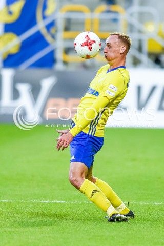  15.09.2017 GDYNIA <br />PILKA NOZNA - EKSTRAKLASA SEZON 2017/2018<br />MECZ ARKA GDYNIA - ZAGLEBIE LUBIN<br />N/Z ADAM MARCINIAK<br /> 