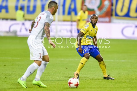  15.09.2017 GDYNIA <br />PILKA NOZNA - EKSTRAKLASA SEZON 2017/2018<br />MECZ ARKA GDYNIA - ZAGLEBIE LUBIN<br />N/Z YANNICK SAMBEA<br /> 