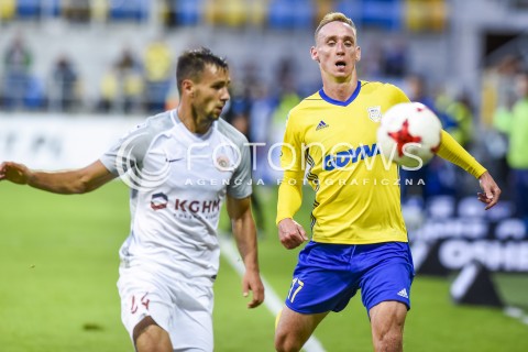  15.09.2017 GDYNIA <br />PILKA NOZNA - EKSTRAKLASA SEZON 2017/2018<br />MECZ ARKA GDYNIA - ZAGLEBIE LUBIN<br />N/Z ADAM MARCINIAK<br /> 