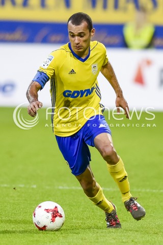  15.09.2017 GDYNIA <br />PILKA NOZNA - EKSTRAKLASA SEZON 2017/2018<br />MECZ ARKA GDYNIA - ZAGLEBIE LUBIN<br />N/Z MARCUS DA SILVA<br /> 