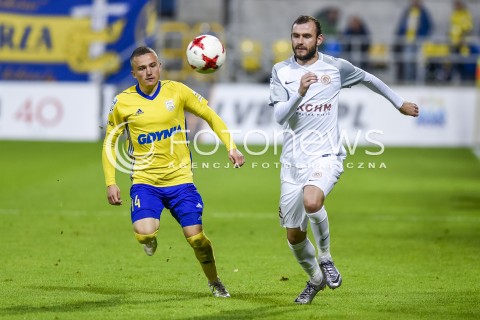  15.09.2017 GDYNIA <br />PILKA NOZNA - EKSTRAKLASA SEZON 2017/2018<br />MECZ ARKA GDYNIA - ZAGLEBIE LUBIN<br />N/Z FILIP STARZYNSKI MICHAL NALEPA<br /> 