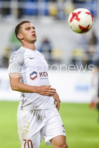  15.09.2017 GDYNIA <br />PILKA NOZNA - EKSTRAKLASA SEZON 2017/2018<br />MECZ ARKA GDYNIA - ZAGLEBIE LUBIN<br />N/Z JAKUB SWIERCZOK<br /> 