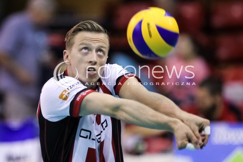  16.09.2017 KROSNO  <br />X MIEDZYNARODOWY TURNIEJ O PUCHAR PREZYDENTA MIASTA KROSNA<br />MECZ ASSECO RESOVIA - UPCAN SAN JUAN VOLLEY CLUB ARGENTYNA<br />N/Z ELVISS KRASTINS SYLWETKA <br /> 