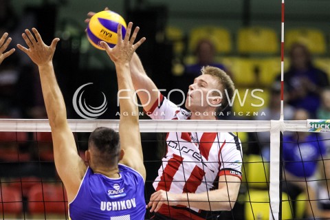  16.09.2017 KROSNO  <br />X MIEDZYNARODOWY TURNIEJ O PUCHAR PREZYDENTA MIASTA KROSNA<br />MECZ ASSECO RESOVIA - UPCAN SAN JUAN VOLLEY CLUB ARGENTYNA<br />N/Z DOMINIK DEPOWSKI <br /> 