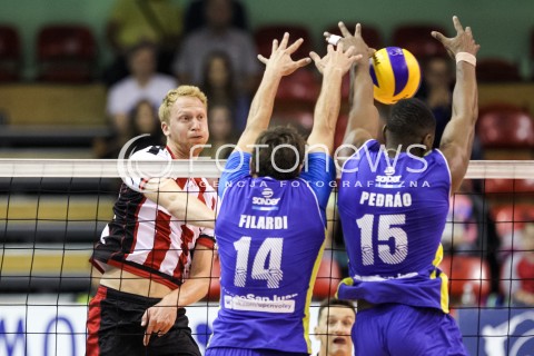  16.09.2017 KROSNO  <br />X MIEDZYNARODOWY TURNIEJ O PUCHAR PREZYDENTA MIASTA KROSNA<br />MECZ ASSECO RESOVIA - UPCAN SAN JUAN VOLLEY CLUB ARGENTYNA<br />N/Z JAKUB JAROSZ <br /> 