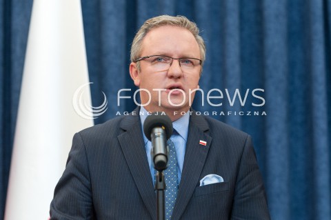  18.09.2017 WARSZAWA<br />KONFERENCJA PRASOWA MINISTROW W KANCELARII PREZYDENTA RP <br />N/Z KRZYSZTOF SZCZERSKI <br /> 
